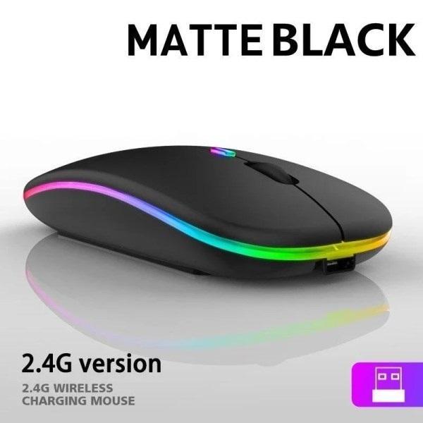 Rechargeable LED Bluetooth 5.1/2.4G Wireless Mouse, Silent, 800/1200/1600 DPI, USB-C